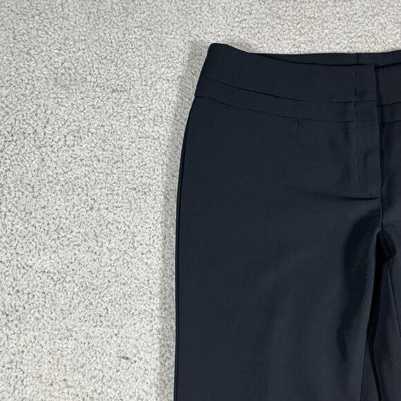 Escada Pants Womens 38 Blue Dress Straight Leg Trousers Preppy Designer - Picture 9 of 16